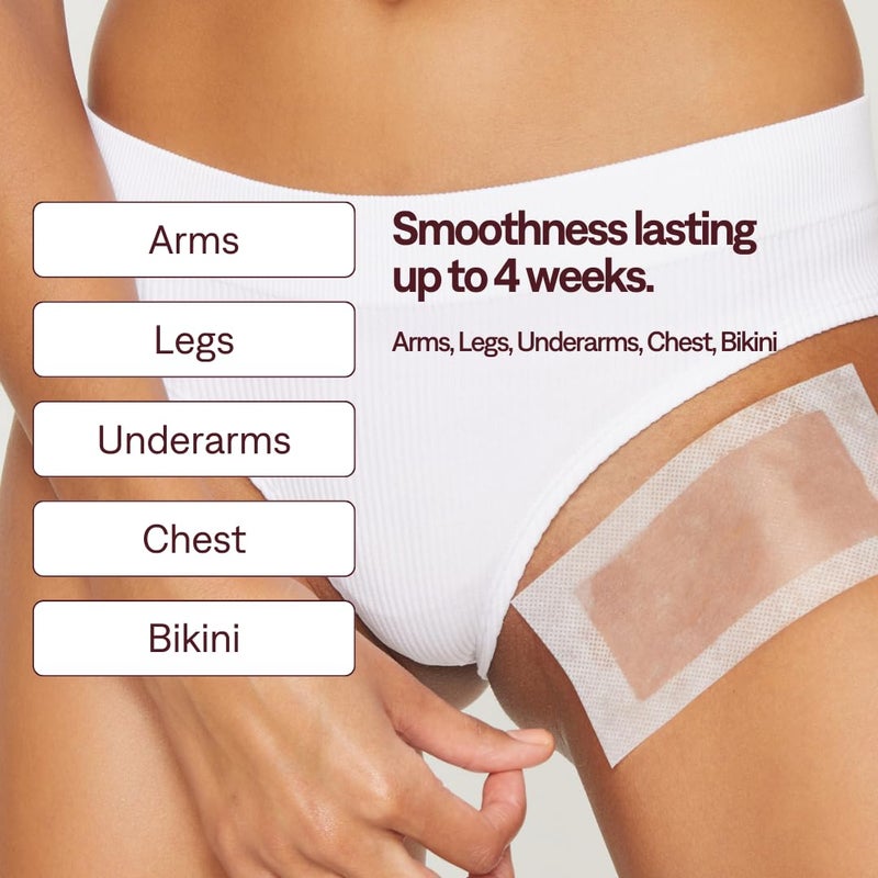 No mo-stache No Mo-Bush Hair Removal Kit 16 ct - As Seen On Shark Tank - Hypoallergenic Wax Strips for Body and Bikini Hair Removal - Image 2